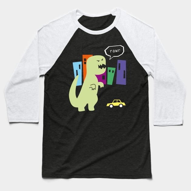 Roar Baseball T-Shirt by ptdoodles